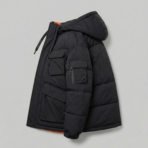 <b>Utility</b> Hooded Puffer <b>Jacket</b> | Multi-Pocket Insulated Winter <b>Jacket</b> | Custom OEM Private Label Streetwear Manufacturer - Product Image 3