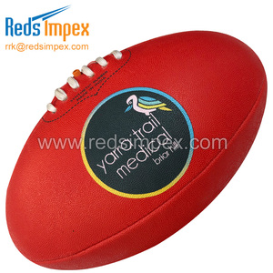 Ballon de football australien haute performance, cousu à la machine, en caoutchouc synthétique, conçu pour une adhérence exceptionnelle et une longue durée de vie. - Product Image 3