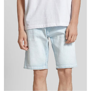 Shorts en jean pour hommes style urbain, nouvelle collection 2026, haute qualité, prix de gros, couleur unie, logo personnalisable - Product Image 2