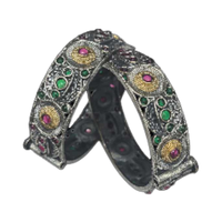 Bracelet en argent oxydé Aura, collection exceptionnelle de designs en argent oxydé de qualité supérieure, bracelet tendance pour femmes