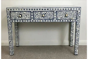 Table console en os incrusté pour hôtels, avec des détails complexes et un design traditionnel exquis et écologique - Product Image 5