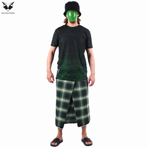 Izar Lungi Tradicional a Cuadros para Hombre, Tela de Algodón Transpirable, Prenda de Oración Musulmana, Pantalón Modesto Ligero con Patrón a Cuadros para Hombre - Product Image 5