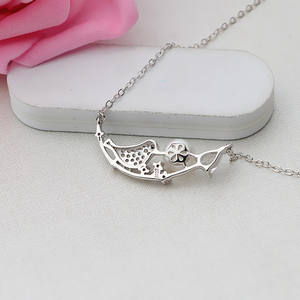 Pendentif oiseau en argent S925 avec petite perle, collier pour femme de 6 à 7 pouces, accessoires de bricolage, ensemble de colliers pendentifs tendance 357 - Product Image 3