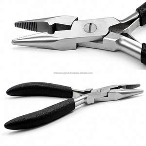 Pinzas para Extensiones de Cabello al por Mayor, Color Plata y Negro, Herramienta Profesional para Ajustar Anillos y Cuentas, para Salón de Belleza - Product Image 5