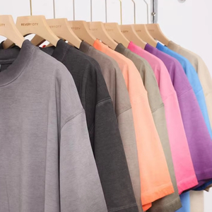 Camiseta Oversize de Algodón para Hombre, 100% Algodón Tejido, Corte Holgado, Estilo Urbano, Casual, Básica - Product Image 3