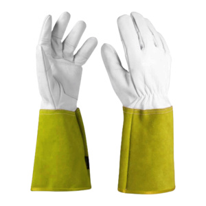 Gants de sécurité industriels robustes de haute qualité en cuir pleine fleur lisse pour soudage TIG, certifiés CE, résistants à la chaleur - Product Image 3