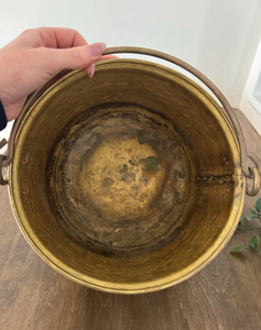 Pot de cuisson vintage en acier inoxydable avec poignée, design antique en laiton, écologique et de qualité alimentaire, pour cuisinière à gaz - Product Image 5
