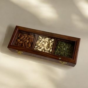 Moulin à épices et à noix manuel en bois écologique de haute qualité, finition polie, qualité alimentaire, compatible lave-vaisselle et four, rangement de cuisine - Product Image 2