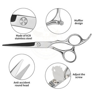 Premium Stainless Steel <b>Barber</b> Dressing Scissors <b>Set</b> Professional Hair Cutting Thinning Shears Salon Use - Product Image 4