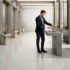 Carreaux de porcelaine blanche granit 1200x600 Carreaux de céramique 60x120 cm pour Porcelanato 60x120 Carreaux 600x1200mm Carreaux de porcelaine blanche - Product Image 1