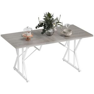 Tavolo da Pranzo Grigio per Cucina, Sala da Pranzo e Ufficio - Solo Tavolo - Product Image 5