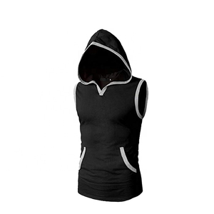 Comfortable Sleeveless Gym <b>Hoodie</b> Breathable <b>Workout</b> Wear Hooded Activewear Supplier High Quality Sleeveless Fitness <b>Hoodie</b> - Product Image 4