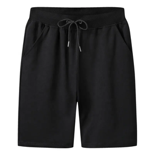 <b>Hot</b> Selling Silk Screen Printed Solid 100% Cotton Custom Men's Swimwear Board Shorts Swim Men's Hip Hop Streetwear Straight - Product Image 1