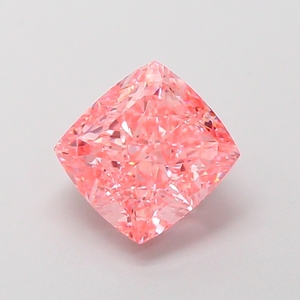 Diamante suelto de laboratorio con forma de cojín, rosa intenso, de corte excelente, certificado IGI, para anillos de compromiso, venta al por mayor - Product Image 1