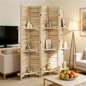 5 Biombos de Madera Natural y Separadores de Ambientes con Diseño que Ahorra Espacio - Product Image 1