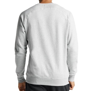 Meilleures ventes Sweatshirts pour hommes lourds hiver de haute qualité col rond Vintage décontracté solide Jersey poche avant à capuche - Product Image 4