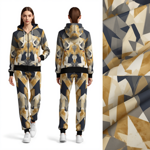 Conjunto Deportivo Unisex de Lujo, Personalizado, de Secado Rápido, Transpirable, de Poliéster/Algodón, con Capucha, Cintura Elástica, Estampado por Transferencia de Calor - Product Image 1