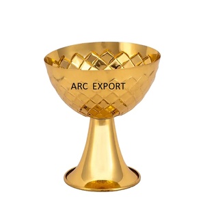 Bols de nourriture en métal poli doré de qualité supérieure pour ustensiles de cuisine bols à mélanger antiques grande table bols de service décoratifs - Product Image 1