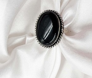 Natural Black Onyx Silver Plated Oval <b>Ring</b> Handmade Gemstone Fashion Jewelry for Women Ready <b>Ring</b> - Product Image 4