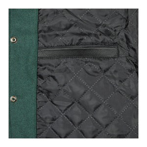 Oem Manufacturer High Quality Winter Men's Customizable Varsity Jacket Embossed Design <b>Cotton</b> Sleeves Front Logo Woolen Fabric - Product Image 4