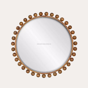 Miroir mural moderne en bois d'acacia de grande taille Cadre en bois décoratif unique pour se tenir debout sur toute la longueur pour la décoration de Bar Mitzvah de mariage - Product Image 1