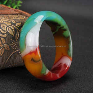 Highly Polished Customized Handcrafted <b>Cufflink</b> <b>Vintage</b> Angel Style Fashion Resin Joint Bangle Resin Craft for Women From India - Product Image 4