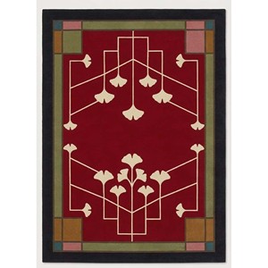 Alfombra Vintage con Diseño Floral |   Alfombra de Lana Roja Estilo Misión, Hecha a Mano, Tradicional, para Sala de Estar, Dormitorio, Decoración del Hogar - Product Image 2