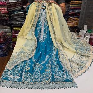 Indian Pakistani Suits for <b>Women</b> Ready to Wear Designer Cotton Lawn Unique <b>Kurta</b> Shalwar Duppatta Summer Collection 2026 - Product Image 2