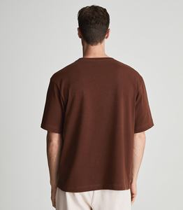 Camiseta de manga corta para hombre de alta calidad, transpirable y de secado rápido con estampado de logotipo personalizado en color negro frontal - Product Image 6