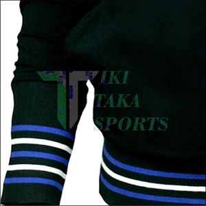 Cardigan en tricot à col en V pour homme Tiki Taka Sports, à un seul bouton, manches longues, nouvelle arrivée, décoration en dentelle, saison hivernale, patchwork - Product Image 4