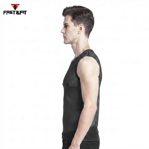Factory Price Breathable Plain Dyed Men Sports Mesh Sleeveless Mesh <b>Singlets</b> for Men Transparent Vest for Sale Transparent Vest - Product Image 6