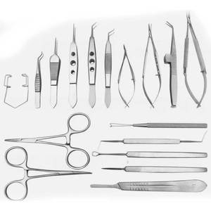 Ensemble de 17 instruments orthopédiques pour la chirurgie de la cataracte, kit microchirurgical ophtalmique en acier, qualité supérieure - Product Image 2
