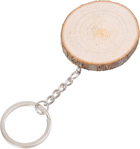 Wood Keychain Creative Metal <b>Ring</b> Attached Hot sale Wood <b>Keyring</b> Customized Logo Accepted High quality Key <b>Ring</b> - Product Image 6