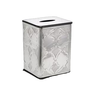 Conteneur de donation de forme carrée Elegance Boîte d'économie de pièces Boîte de donation en acier inoxydable de haute qualité Conteneur d'offrande pour mosquée - Product Image 1