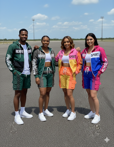 Rexfit Sports Wholesale Custom Nylon Windbreaker Tracksuit Mens Full Zip Reflective Sweat <b>Wind</b> <b>Breaker</b> Short Set - Product Image 4