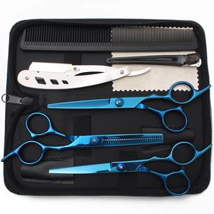 Juego de Tijeras de Peluquería Morje, Acero Inoxidable 440C, Acabado Morado, Herramientas de Salón, Tijeras de Corte de Pelo para Diestros - Product Image 6