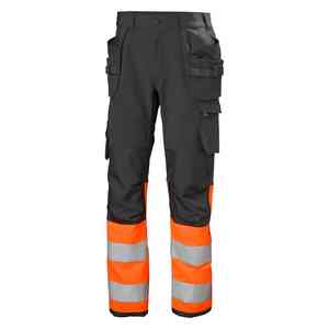 Pantalon de travail réfléchissant en coton/polyester de haute qualité pour la vente en gros, avec poches cargo, haute visibilité, respirant et ignifuge - Product Image 3