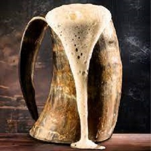 Most Selling Handmade Animal Style Drinking Horn Mug with Glossy Surface Portable for Parties & Events Viking drinking horn mug - Product Image 1