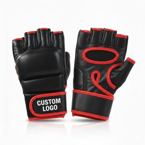Gants de grappling MMA à logo personnalisé, à doigts ouverts, pour l'entraînement - Product Image 2