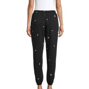 Pantalon de jogging athlétique pour femme en molleton doux extensible, coupe droite, 100 % polyester, avec cordon de serrage, décontracté, hiver - Product Image 2