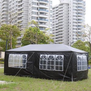 Tenda Nera 10x20 per Matrimoni ed Eventi all'Aperto con 6 Pareti Laterali Rimovibili, Gazebo Impermeabile per Feste e Cerimonie - Product Image 5