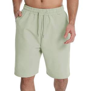 Blank Plain Black Color <b>Zip</b> <b>Pockets</b> Style Knitted Sweat <b>Shorts</b> Breathable Sportswear Running Jogging Baggy Joggers Sweat <b>Shorts</b> - Product Image 4