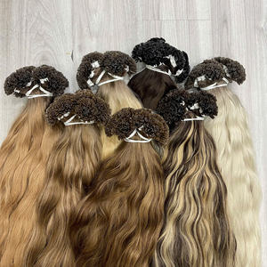 PRODUIT PHARE Extensions de cheveux humains vietnamiens 100% à kératine en U, ondulées, haute qualité, sans perte, sans nœuds, ultra-lisses, prix usine - Product Image 6