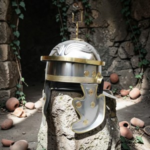 Casco Templario Medieval de Caballero Cruzado, Casco de Armadura Templaria, Decoración Antigua de Metal y Acero para el Hogar y la Oficina - Product Image 5