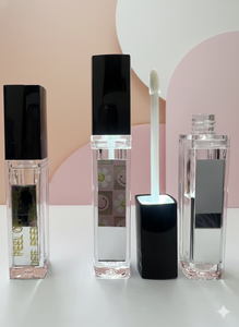 Bouteilles de gloss à lèvres en plastique avec fonction LED, bouchon à vis et miroir, 6,5 ml, couleur personnalisée, OEM - Product Image 6