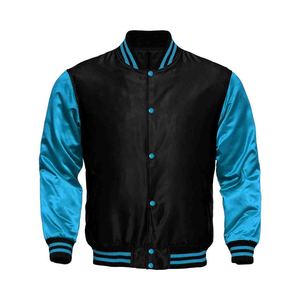 Blouson bomber homme vert olive de haute qualité, couleur unie, respirant, en polyester, pour l'hiver. - Product Image 1