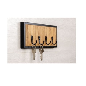 Wooden <b>Key</b> Hook Prestige Residential <b>Organizer</b> Designed to Enrich Everyday Entryway Experiences with Timeless Elegance - Product Image 3