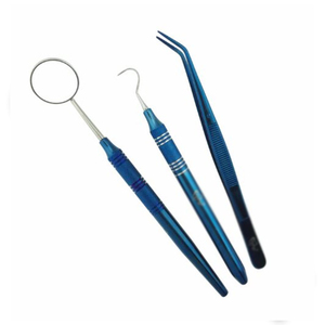 Ensemble d'instruments de diagnostic dentaire professionnels en acier inoxydable, manuel - Product Image 3
