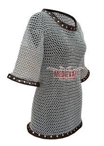 Camisa de Cota de Armadura Hecha a Mano, de Aluminio con Anillos de 10mm, Media Manga, Armadura de Caballero Medieval para Recreación Histórica, Año Nuevo - Product Image 2