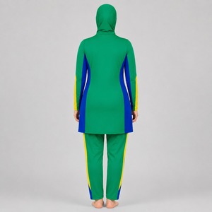 Ensemble de bikini modeste de haute qualité, séchage rapide, respirant, écologique, antibactérien, anti-UV, imprimé islamique, en spandex/polyester - Product Image 3